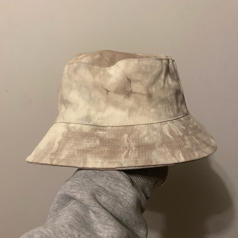 Zara Cream Tie-Dye Bucket Hat
